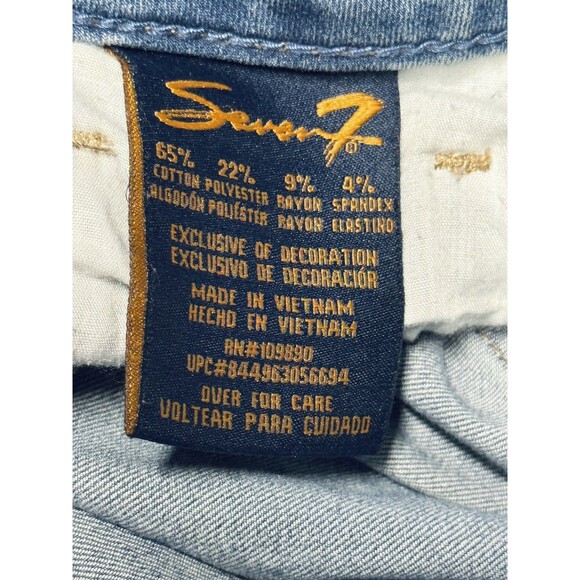 Seven 7 Skinny Crop Jeans Women’s Size 12 with Stretch - Picture 6 of 7